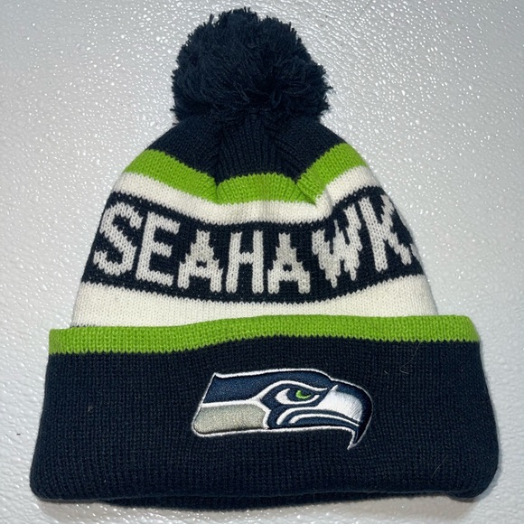 Nfl Apparel Other - Seahawks Fan Beanie - Navy, Green, White